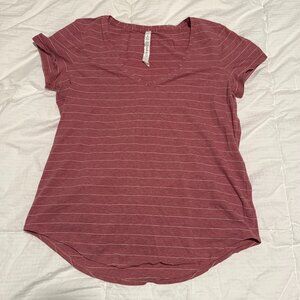 Lululemon V Neck Love Tee sz 10 pink